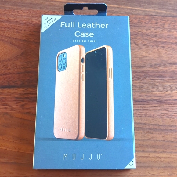 Mujjo iphone 12/12 Pro Leather Case - Picture 1 of 2
